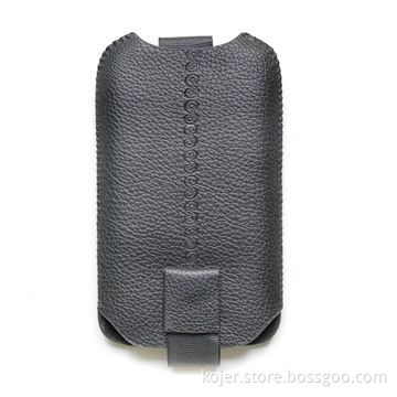 Mobile Phone Case for iPhone 4, Made of Lychee Vein PU with Embossing S Letter and Magnetic Button